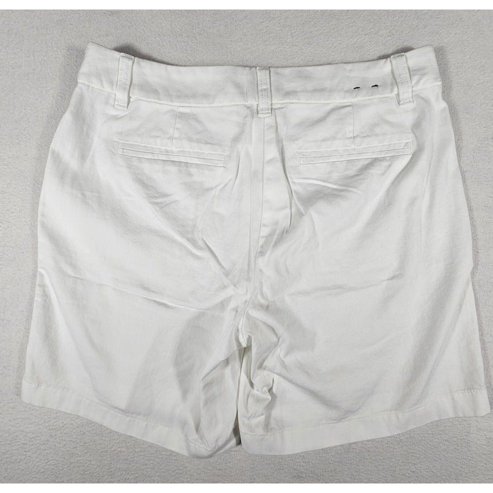 J.Crew Womens White Chino Shorts Size 8 Cotton BO201 SP24 - Picture 9 of 10